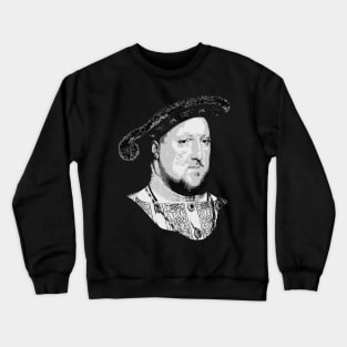 King Henry VIII Black and White Crewneck Sweatshirt